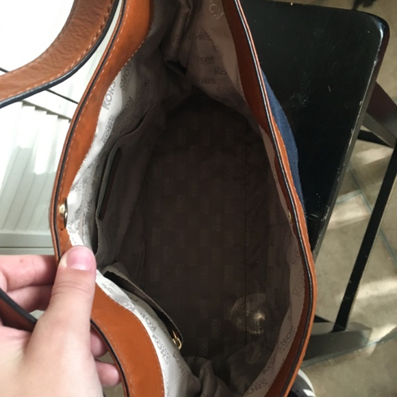 Michael Kors Blue and brown shoulder bag/purse - Picture 6 of 6